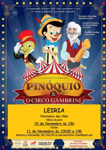 Musical PINÓQUIO e o circo Gambrini em LEIRIA - InFátima